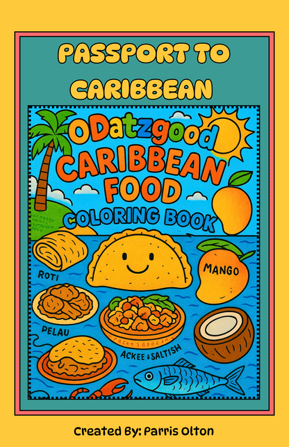 Caribbean Food Coloring Book – Digital Download