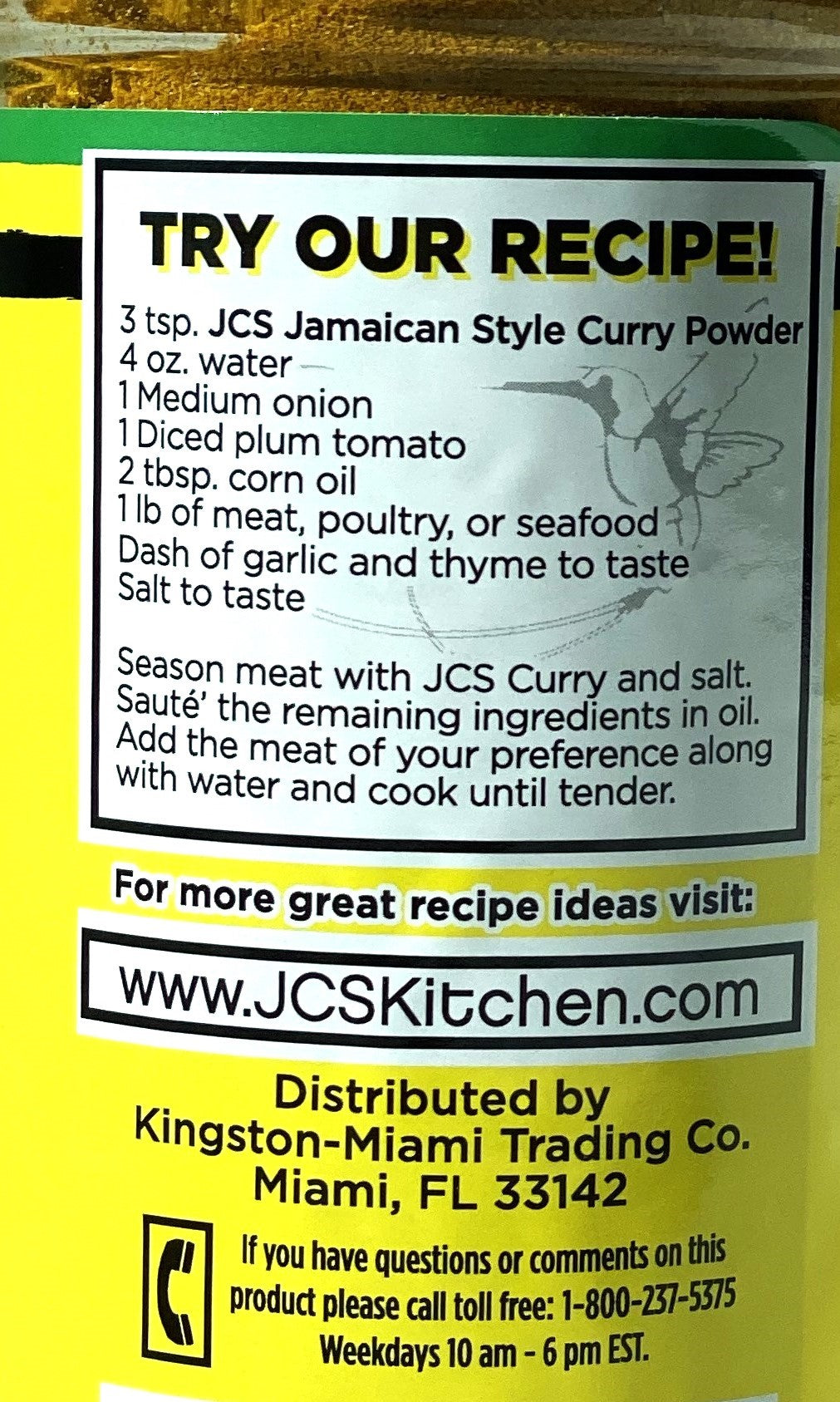 JCS Curry Powder | 8 oz