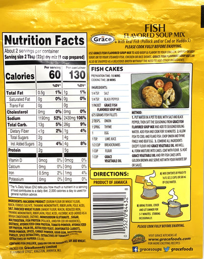 Grace Fish Soup Mix | Product of Jamaica | (Bulk) Case Pack