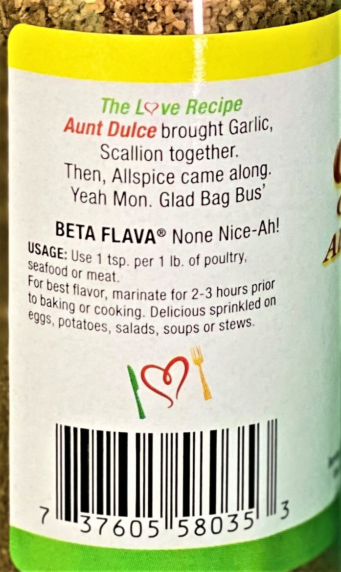 Beta Flava Garlic Scallion Allspice Seasoning | 5.5oz (170g)