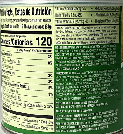 Nestlé Milo Chocolate Malt Beverage Mix 14.1oz (400g) | Product of Colombia