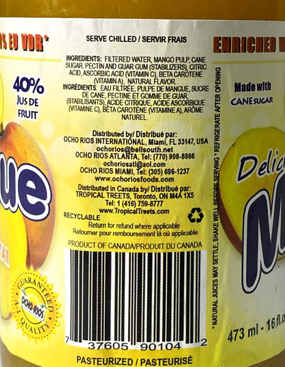 Ocho Rios Mango Nectar | 16oz  (473ml)