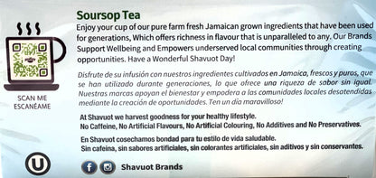 Shavuot Soursop (Graviola) Jamaican Herbal Tea Pack of 3