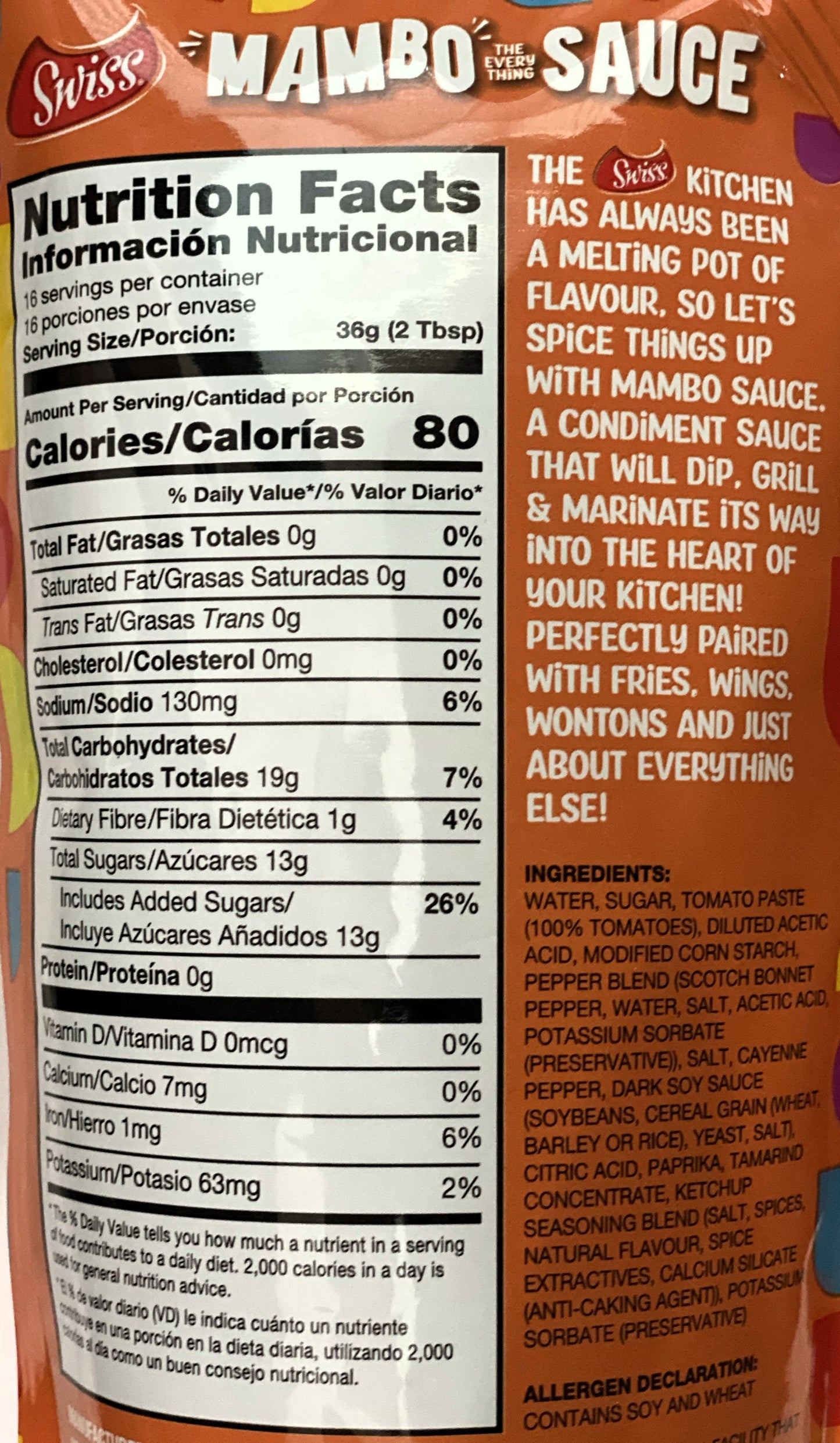 Swiss Mambo Sauce | Product of Trinidad & Tobago | 17oz (500ml) | (Bulk) Case Pack