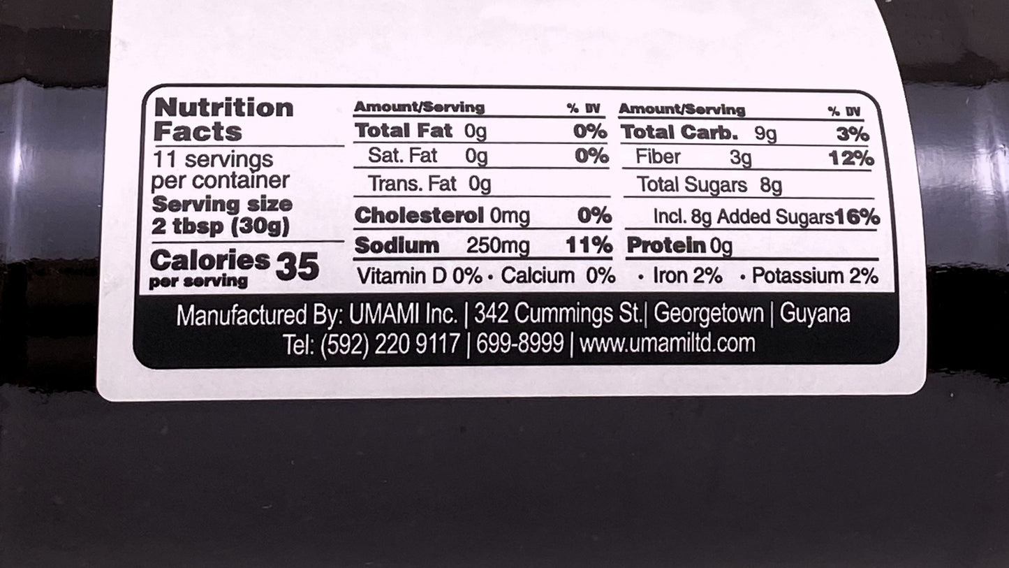 Umami Chinese Sauce 14oz (359g) | Product of Guyana | 14oz (359g)