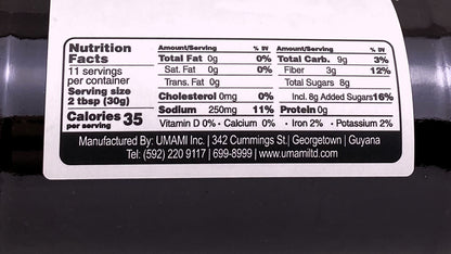 Umami Chinese Sauce 14oz (359g) | Product of Guyana | 14oz (359g)