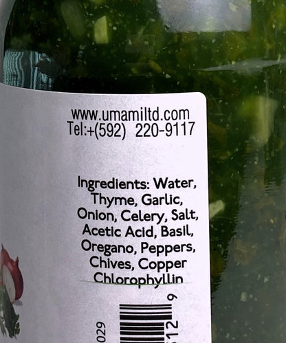 Umami Green Seasoning 14oz (359g) | Product of Guyana | 14oz (359g) | (Bulk) Case Pack