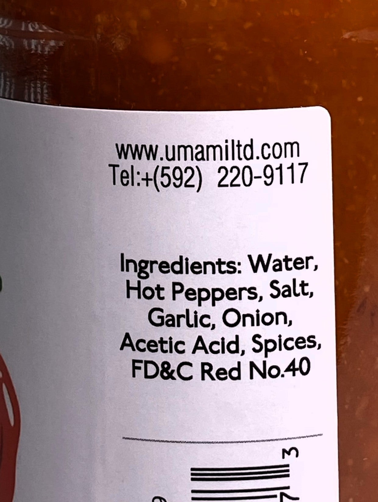 Umami Scoville Pepper Sauce 14oz (359g) | Product of Guyana | 14oz (359g) | (Bulk) Case Pack