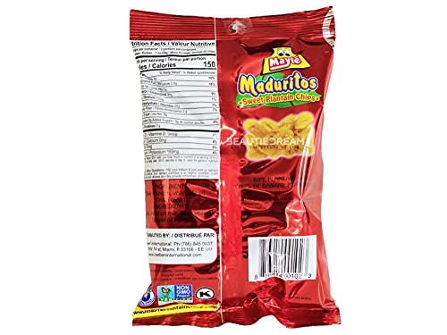 Mayte Plantain Chips Sweet (Maduritos) Pack of 10