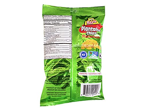 Mayte Plantain Chips Salted (Platanitos) Pack of 5