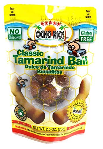 Ocho Rios Tamarind Ball Candy 2.5oz Pack of 3