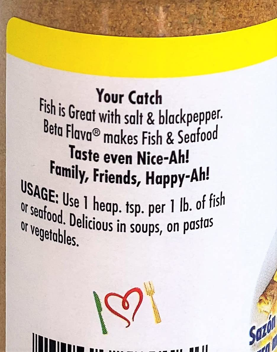 Beta Flava Fish Seasoning 6oz Pack of 1