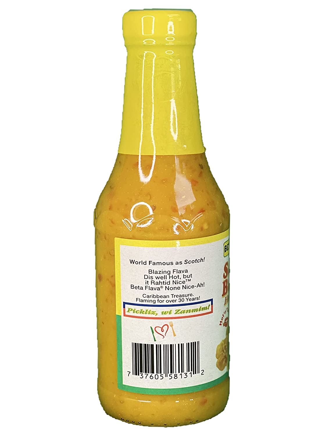 Beta Flava (Ocho Rios) Scotch Bonnet Hot Pepper Sauce 14 oz Pack of 2